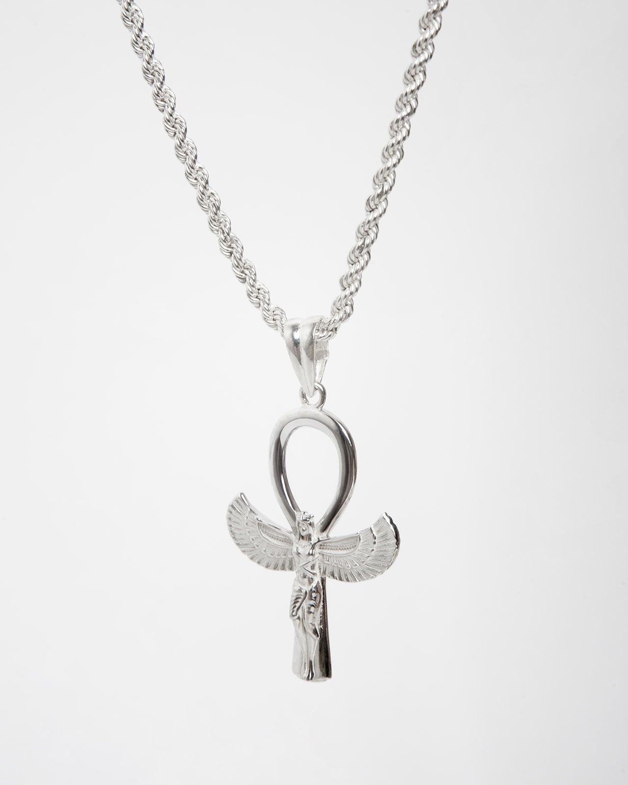 Ciondolo"Iside" Ankh Alato in Argento 925