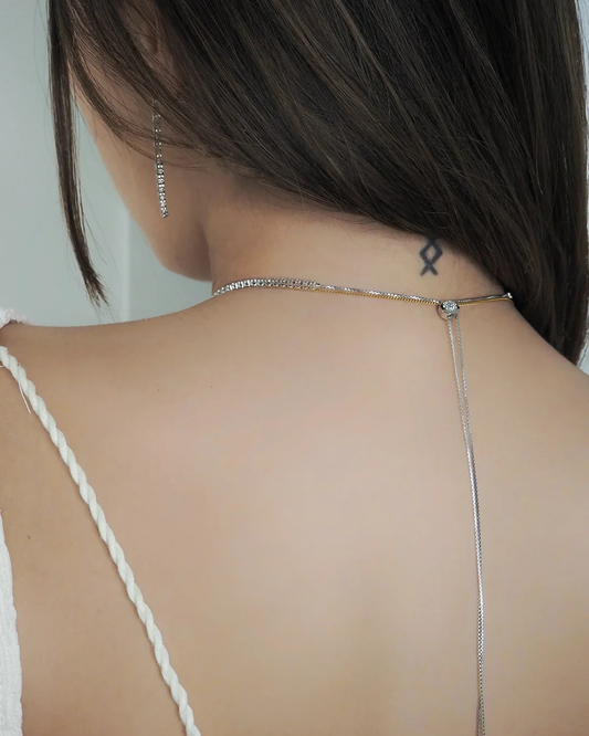 Choker Tennis Regolabile in Argento 925 e Zirconi AAA - Disponibile in Oro e Argento