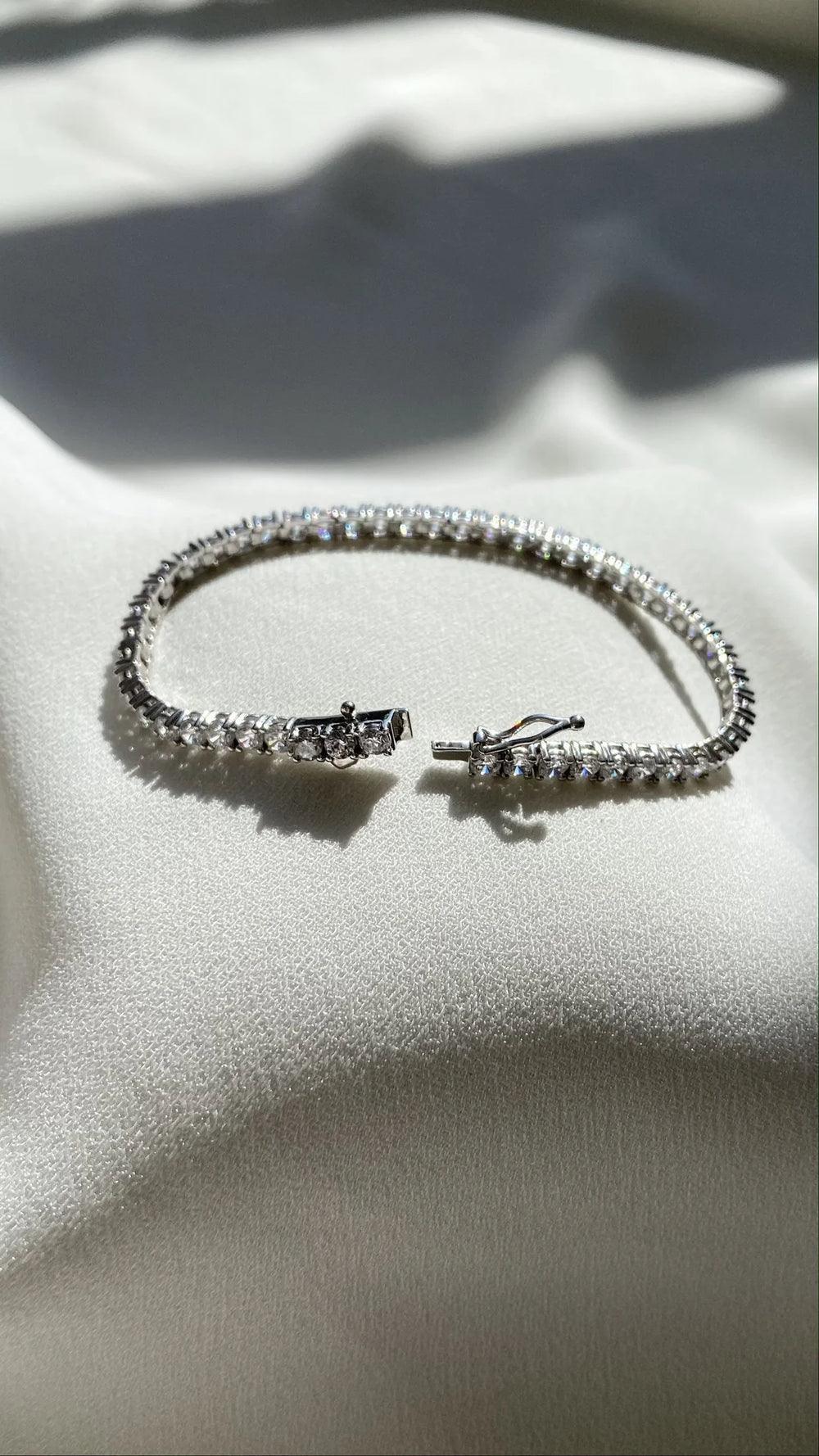 Bracciale tennis argento 925 da 4 mm - ÉCLAT GIOIELLI