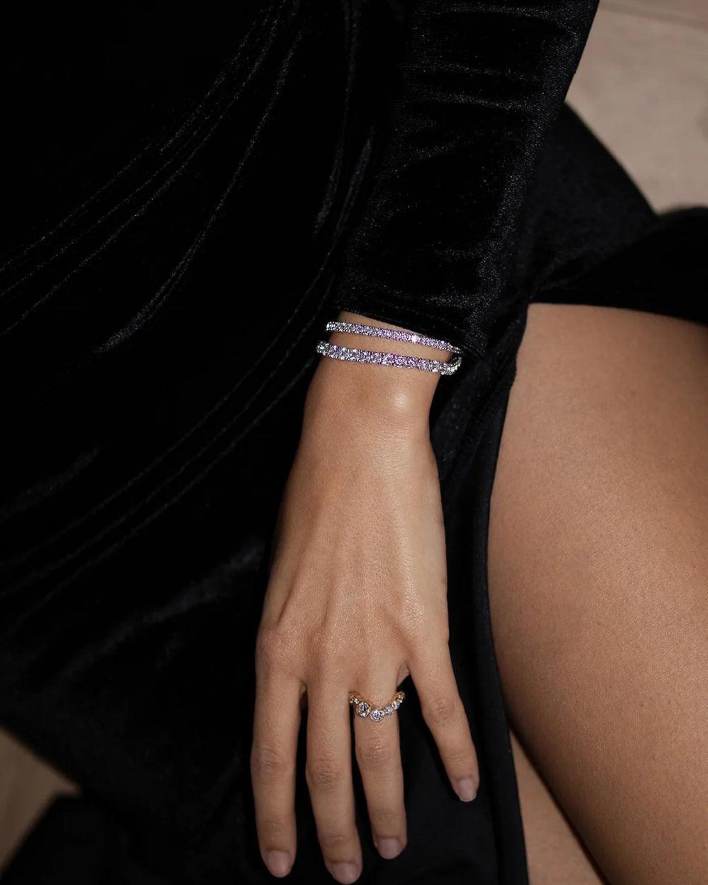 Bracciale tennis in argento da 3 mm - ÉCLAT GIOIELLI