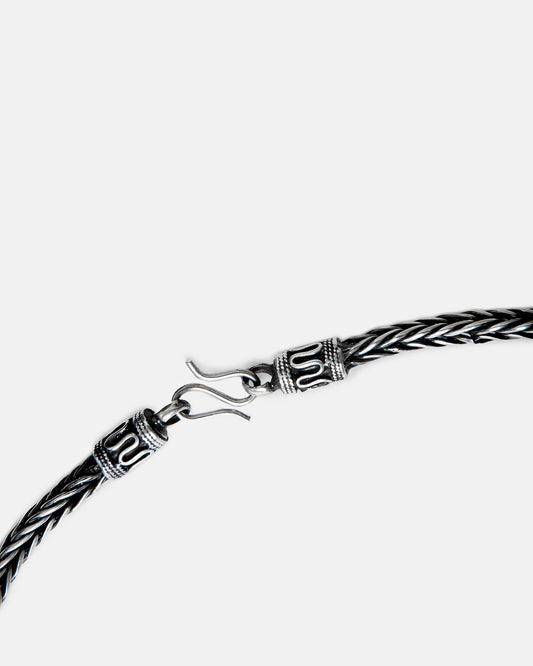 Foxtail Necklace 4 MM 60 CM 925 Sterling Silver