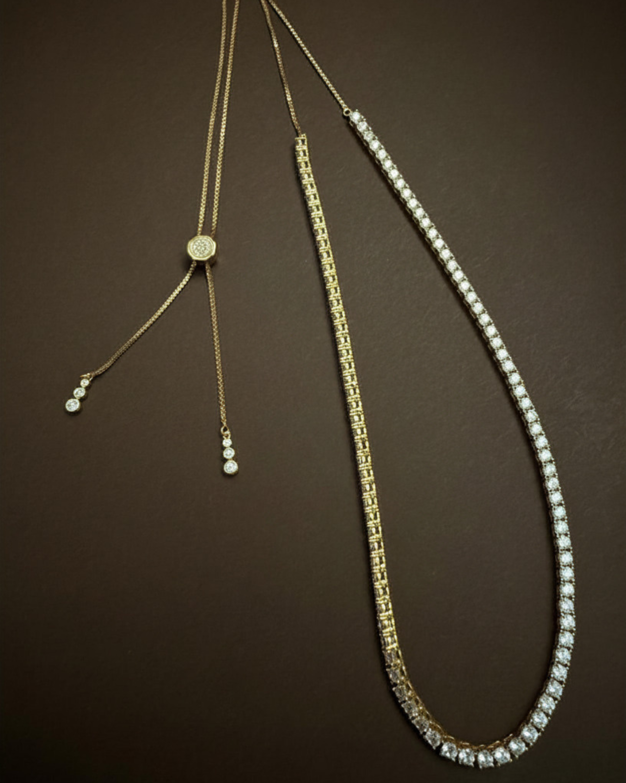 Choker Tennis Regolabile in Argento 925 e Zirconi AAA - Disponibile in Oro e Argento