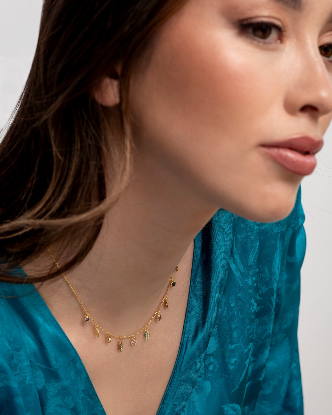 Collana Girocollo Foglie - ÉCLAT GIOIELLI