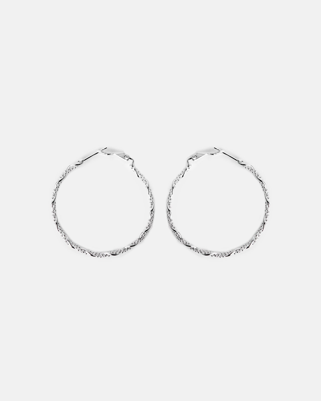 Orecchini A Cerchio Intrecciati In Argento Sterling 925 Per Donna - Design A Corda, Ipoallergenici, Con Confezione Regalo