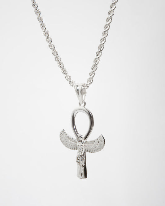 Ciondolo"Iside" Ankh Alato  in Argento 925