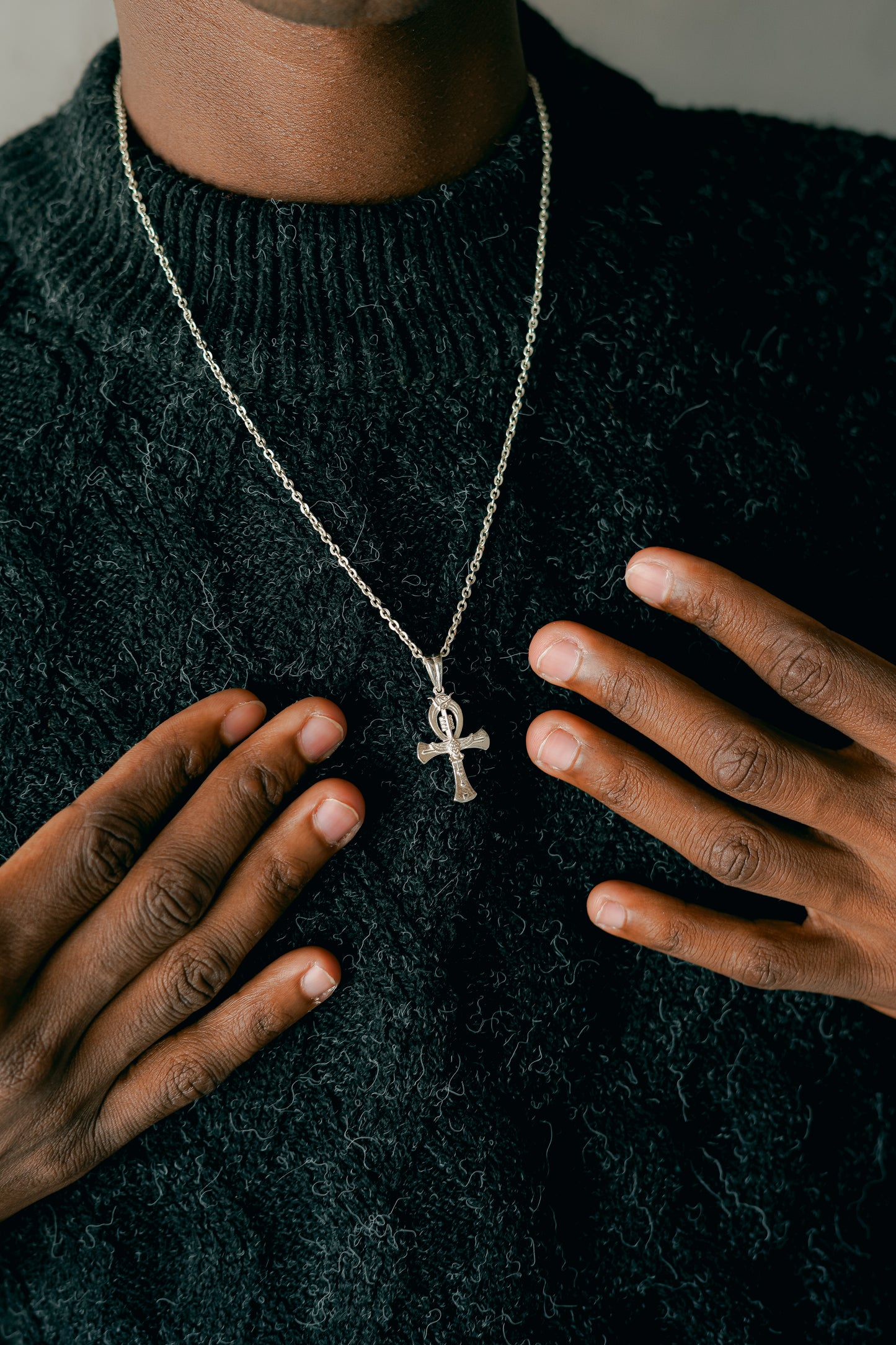 Ciondolo Djed Osiride in argento 925