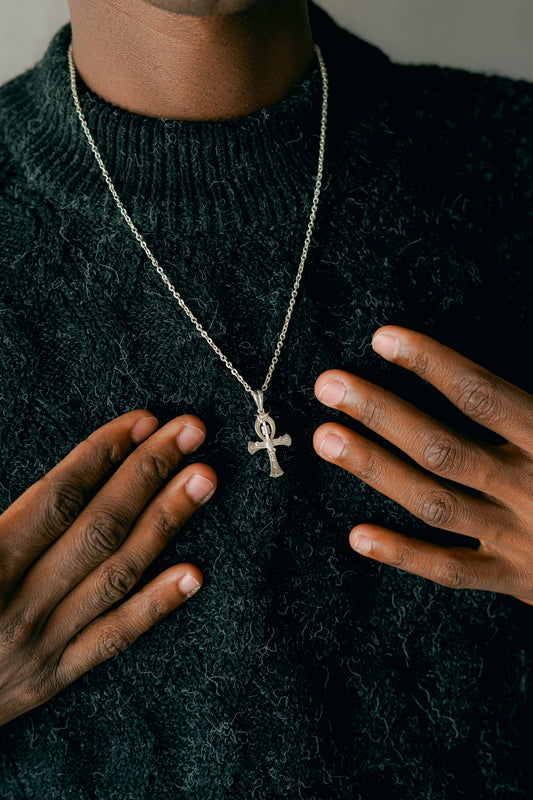 Ciondolo Djed Osiride in argento 925