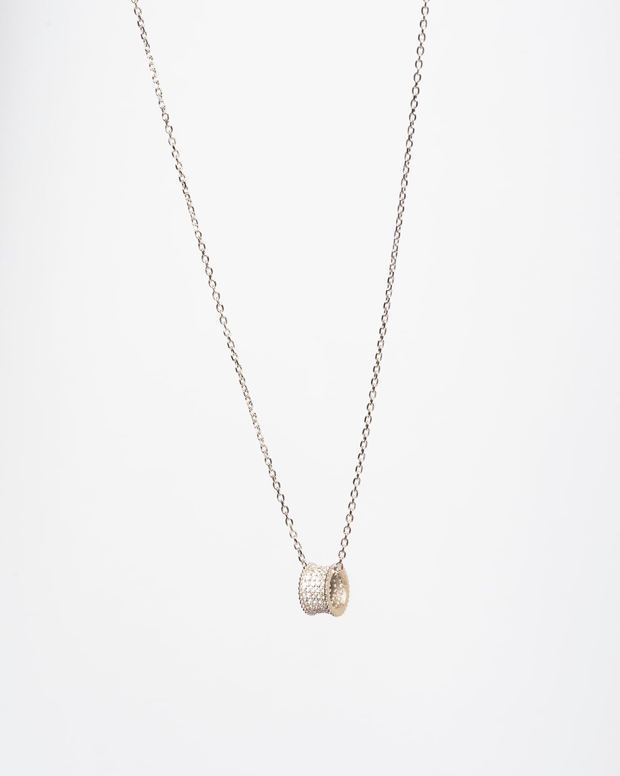 Collana Sofi in argento 925 con ciondolo pavé | ÉCLAT Gioielli - ÉCLAT GIOIELLI