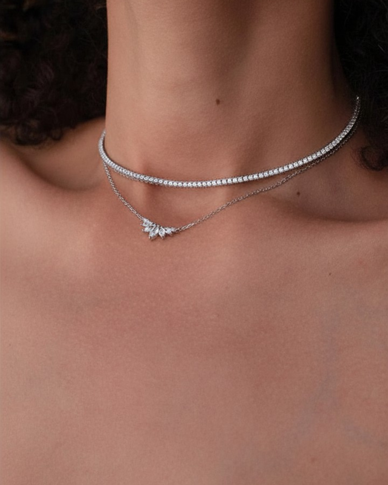 Choker Tennis Regolabile in Argento 925 e Zirconi AAA - Disponibile in Oro e Argento