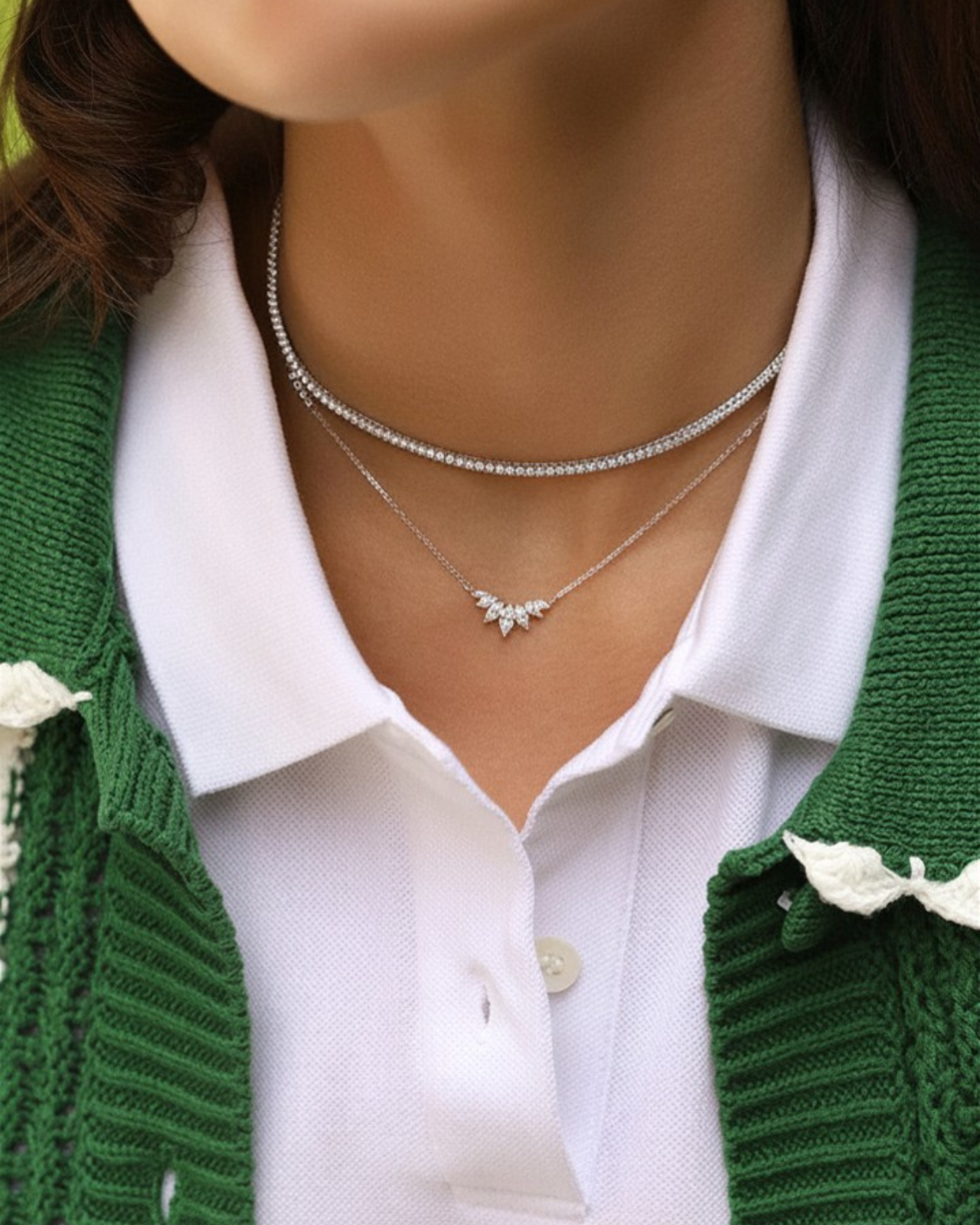 Choker Tennis Regolabile in Argento 925 e Zirconi AAA - Disponibile in Oro e Argento