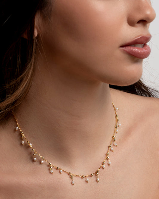 Collana Gocce di Perle in argento 925 - ÉCLAT GIOIELLI