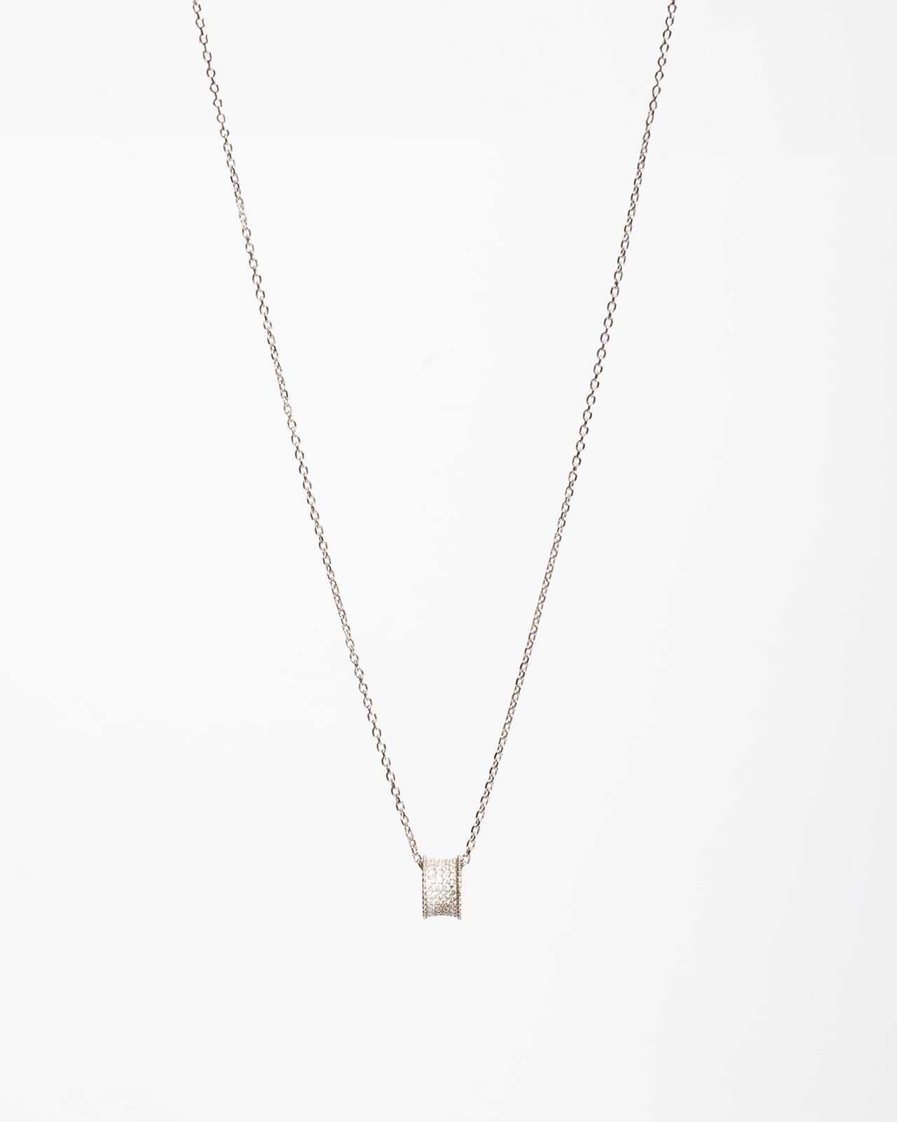 Collana Sofi in argento 925 con ciondolo pavé | ÉCLAT Gioielli - ÉCLAT GIOIELLI