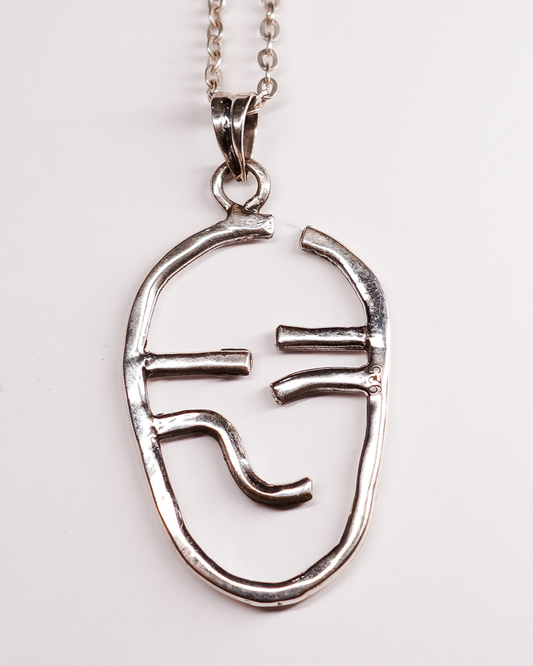 Ciondolo Spirito di Siwa – Il Volto del Mistero. ciondolo in Argento 925