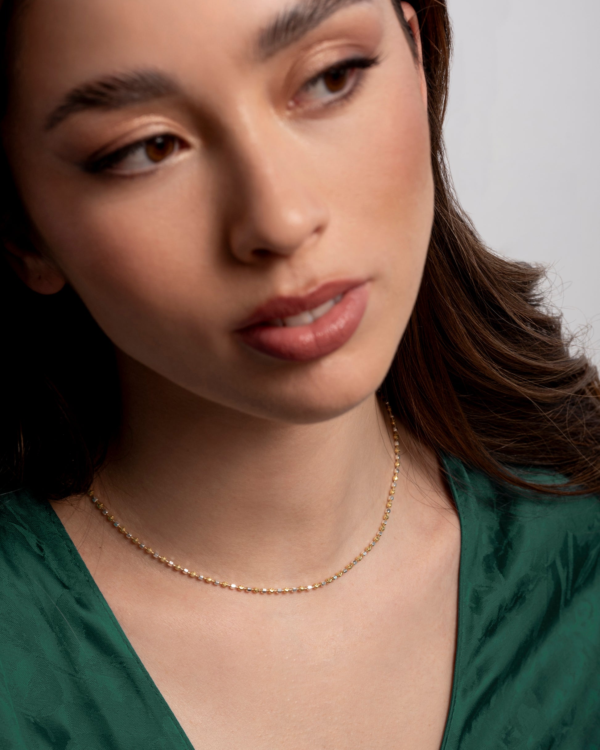 Iris collana girocollo mini granelli - ÉCLAT GIOIELLI