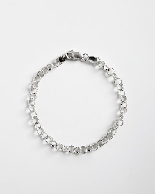 bracciale argento 925 maglia rolo lucido