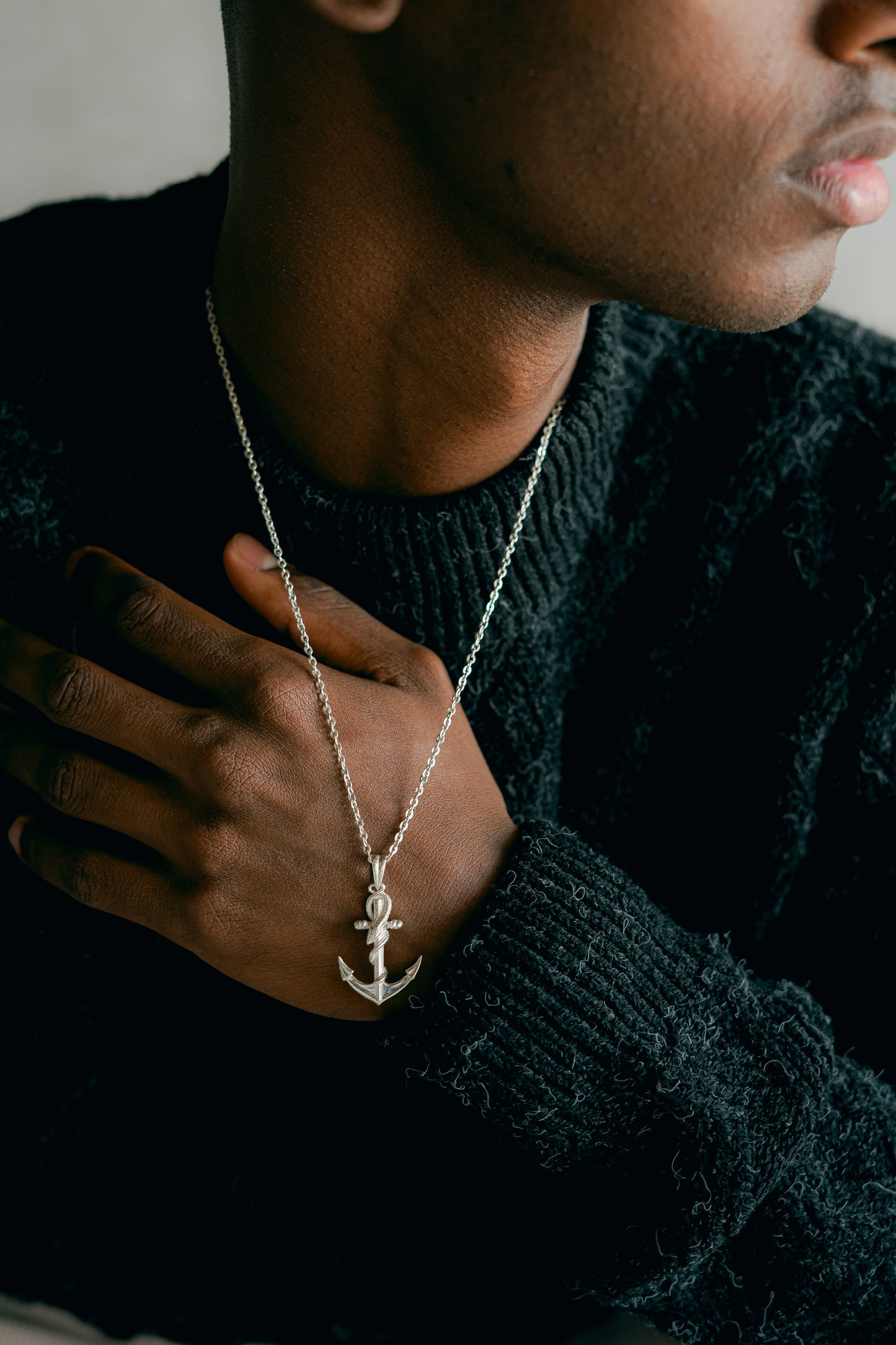 Ciondolo  Àncora Simbolo di Stabilità in Argento 925  Éclat