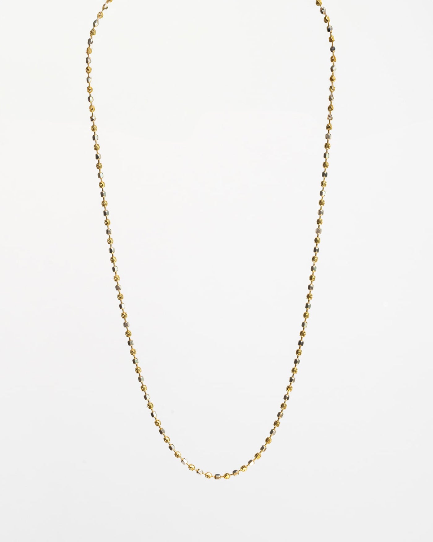 Collana capri girocollo con quadratini in argento 925 placcato oro - ÉCLAT GIOIELLI