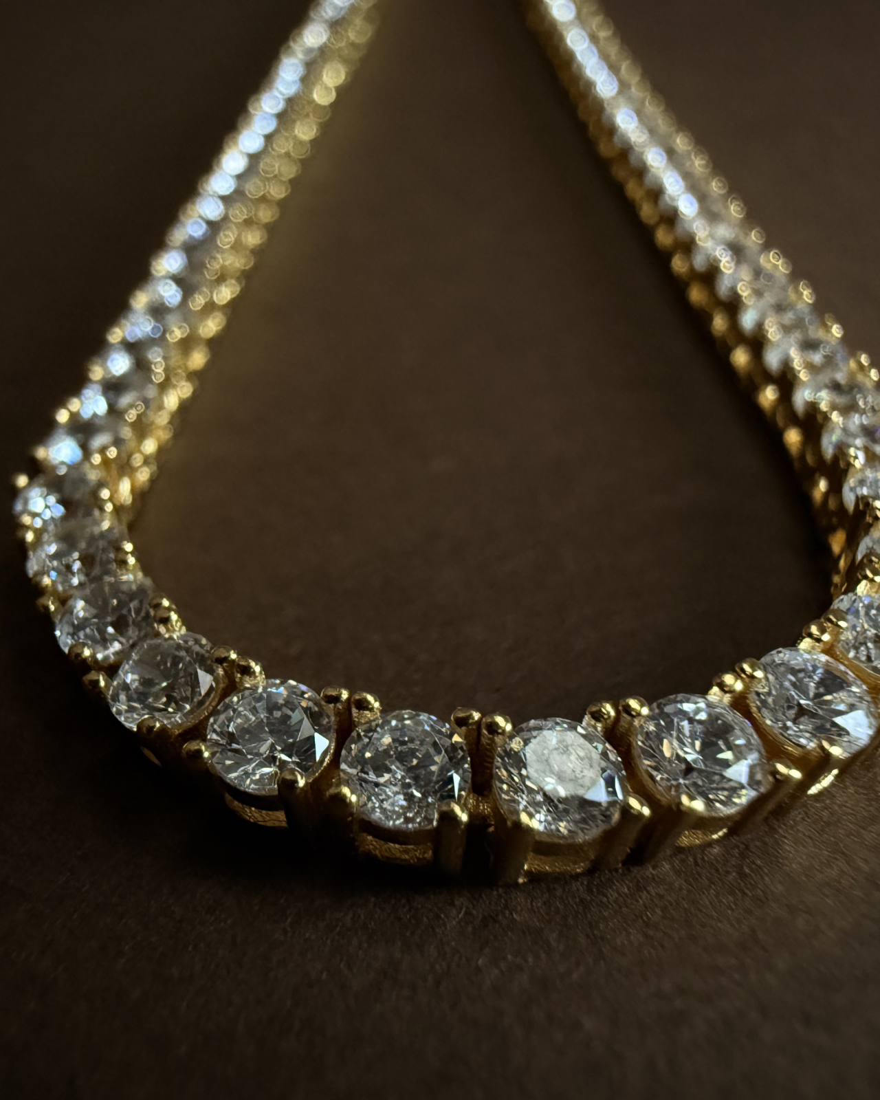 Choker Tennis Regolabile in Argento 925 e Zirconi AAA - Disponibile in Oro e Argento
