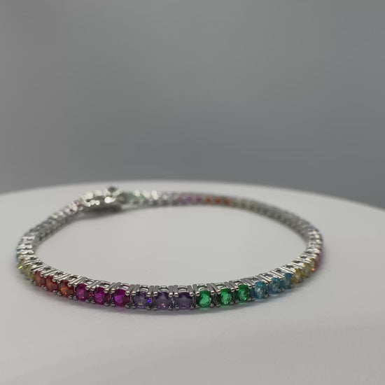 Bracciale_tennis_arcobaleno_luce_Eclat_Gioielli