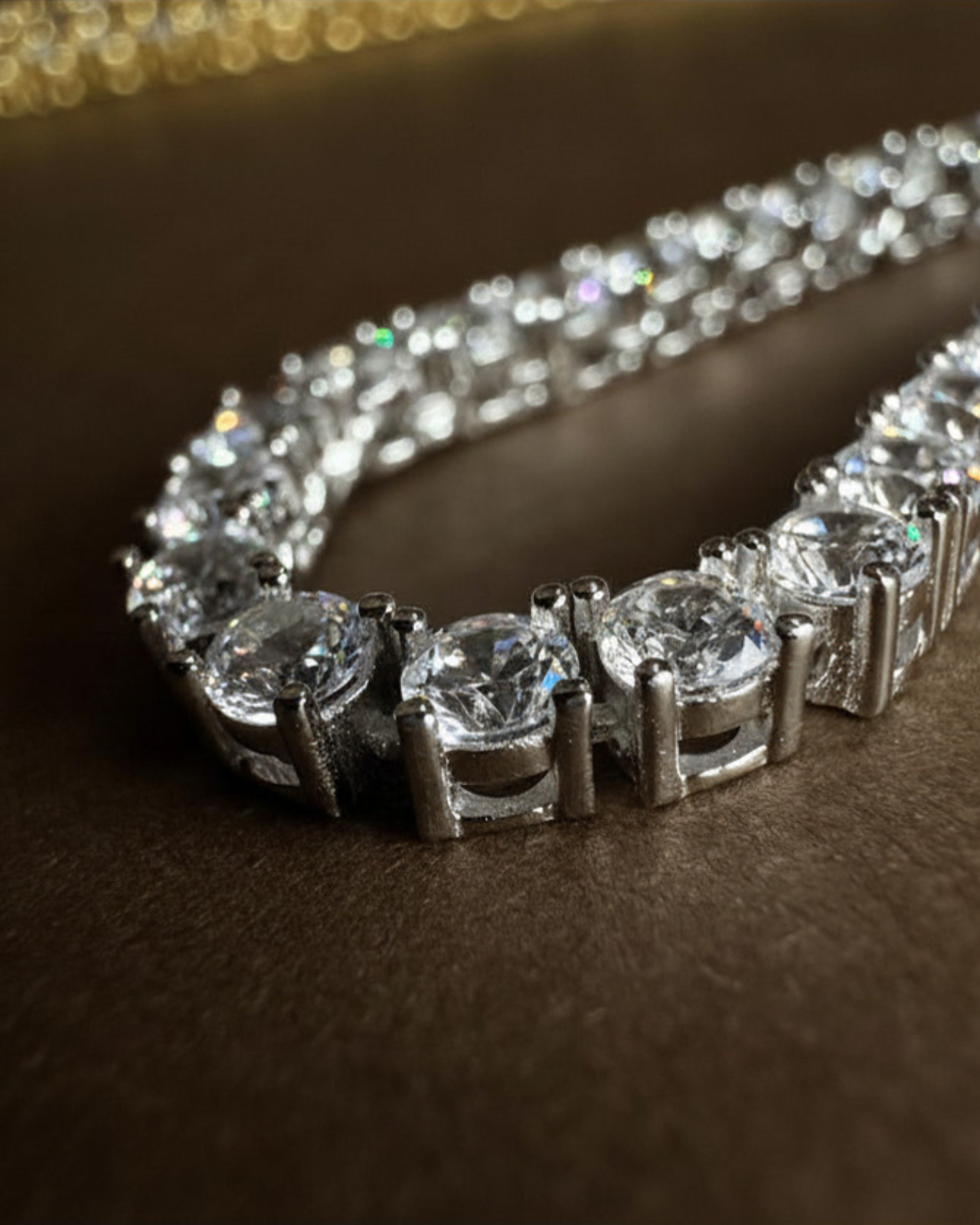 Choker Tennis Regolabile in Argento 925 e Zirconi AAA - Disponibile in Oro e Argento